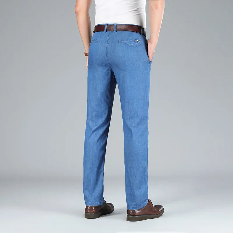 "Denim Estivo" – High-Waist Denim Trousers By Enzo Bellari®