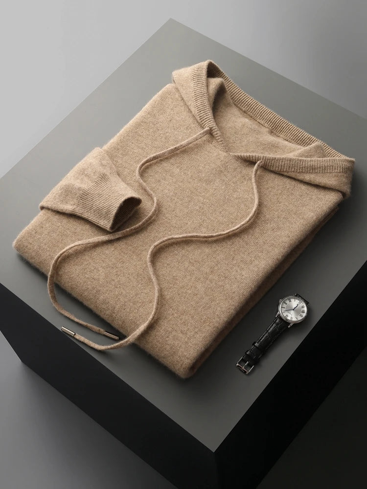 "Fior di Vento" – Cashmere Merino Wool Hoodie By Enzo Bellari®