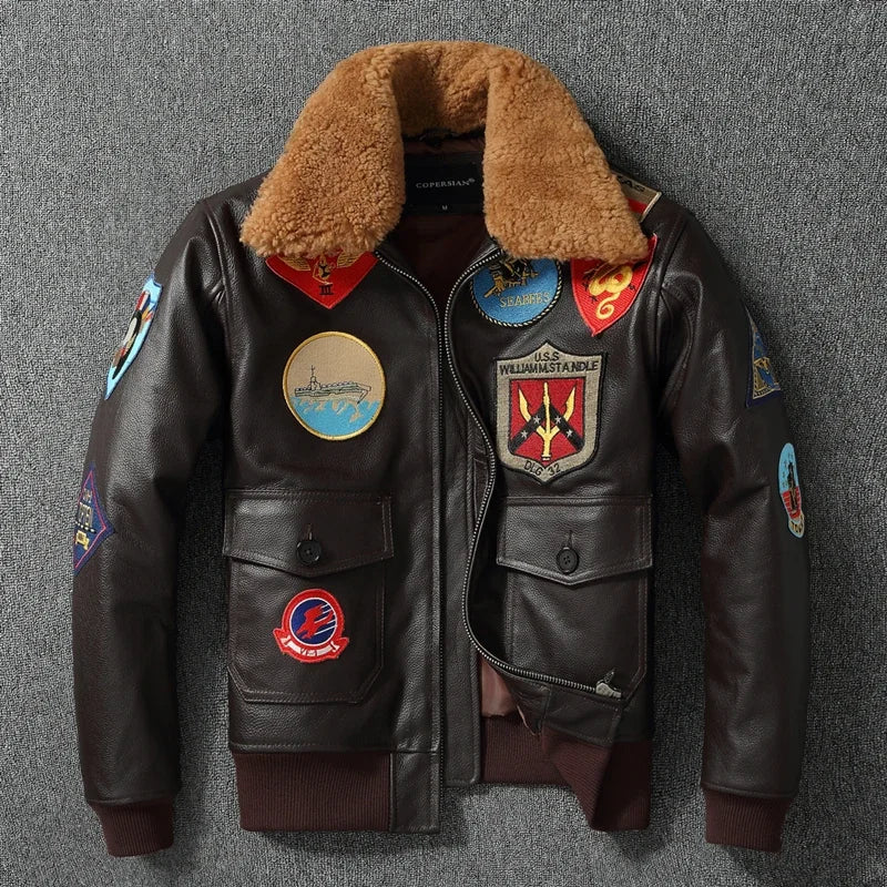 "Il Aviatore" – Air Force Leather Jacket By Enzo Bellari®