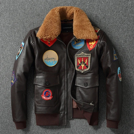 "Il Aviatore" – Air Force Leather Jacket By Enzo Bellari®