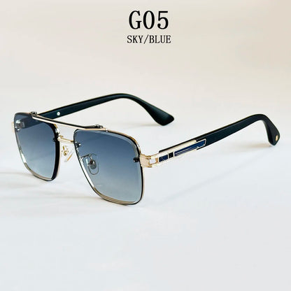 "Oro di Mare" – Luxury Square Rimless Sunglasses By Enzo Bellari®