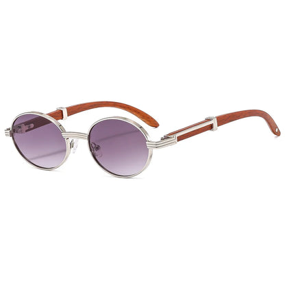 "Grano Antico" – Oval Wood Sunglasses By Enzo Bellari®