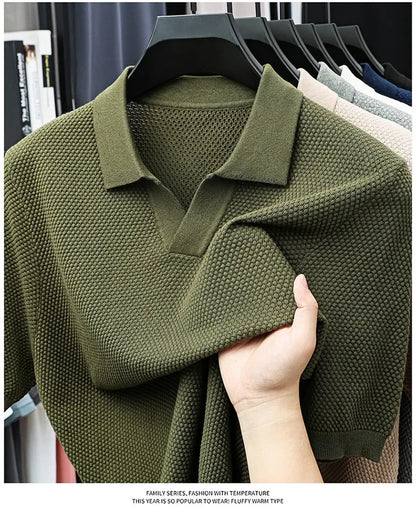 "Vera Luce" – Cotton Short Sleeve Polo Shirt By Enzo Bellari®