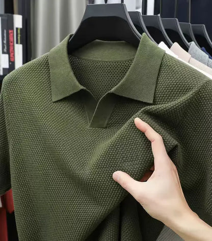 "Vera Luce" – Cotton Short Sleeve Polo Shirt By Enzo Bellari®