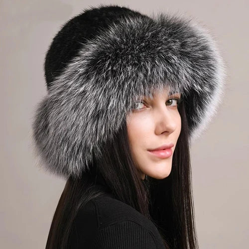 "La Pelliccia" – Mink & Fox Fur Beanie By Enzo Bellari®