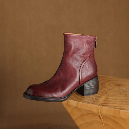 "Tacchi Corti" – Leather Ankle Boots By Enzo Bellari®