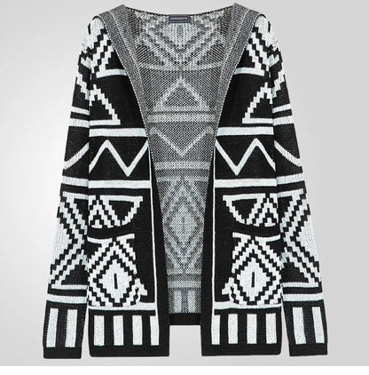 "Maglia Aperta" – Hooded Stitch Cardigan By Enzo Bellari®