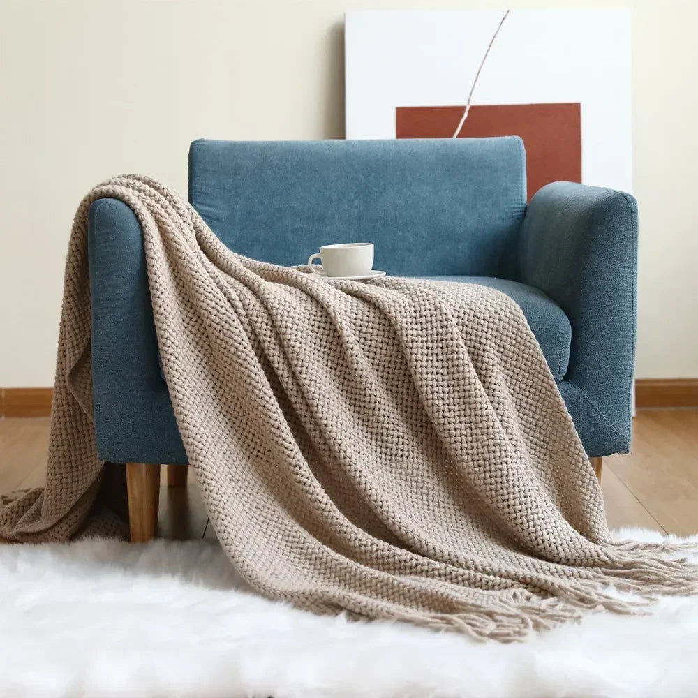 "Dolce Vita" – Nordic Knitted Sofa Blanket By Enzo Bellari®