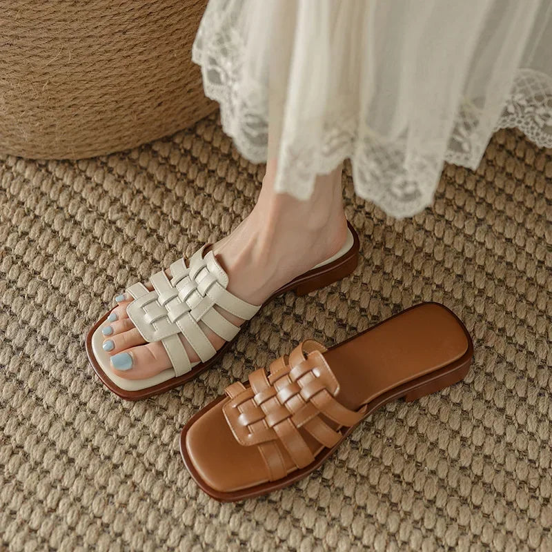 "Stile Romano" – Leather Roman Slippers By Enzo Bellari®