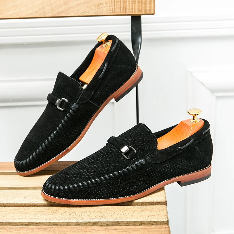 "Sole di Capri" – Perforated Leather Casual Shoes By Enzo Bellari®