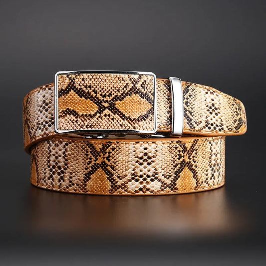 "Luce di Mare" – Snake Leather Automatic Belt By Enzo Bellari®