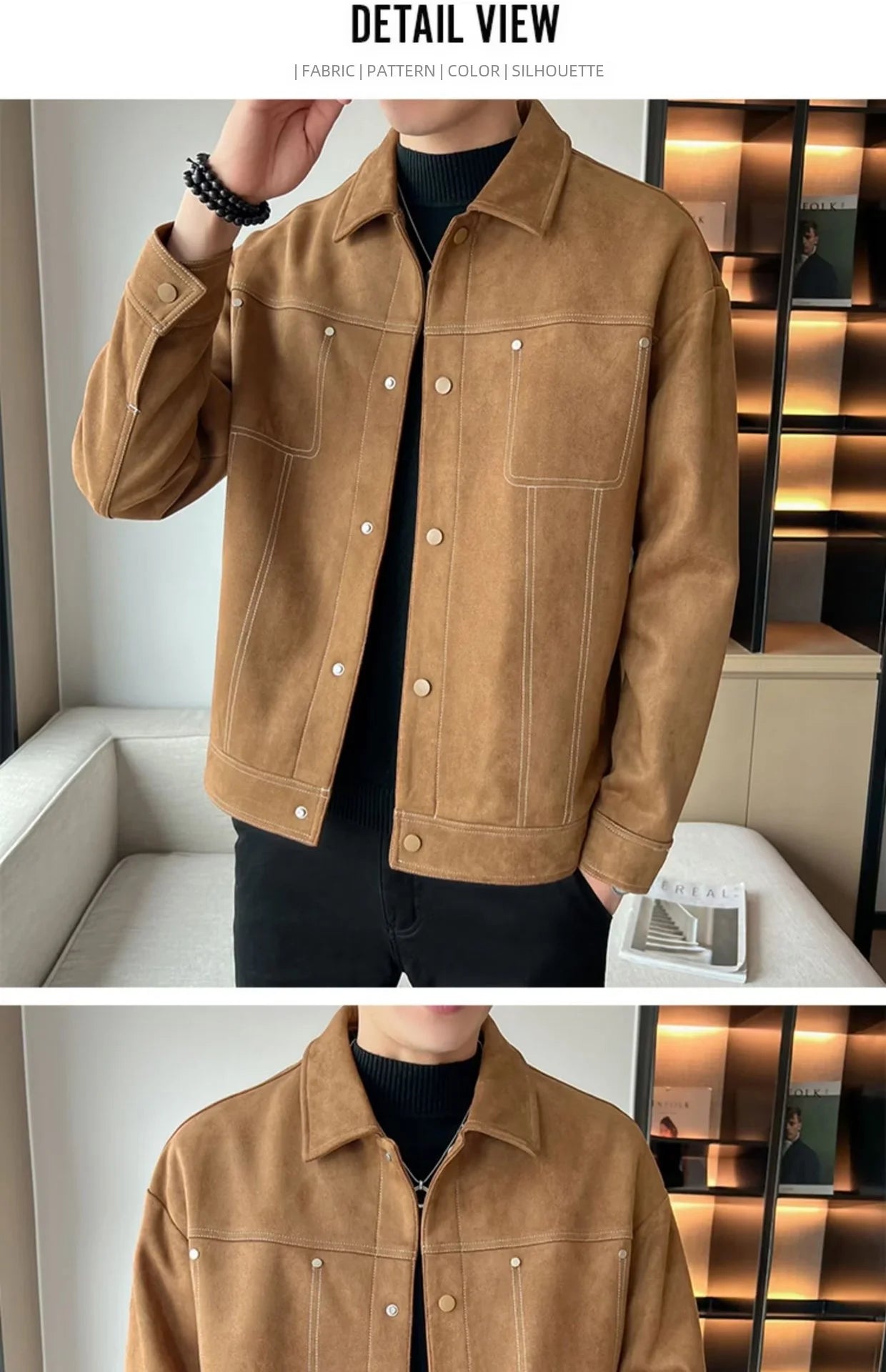 "Vento di Chamois" – Chamois Leather Jacket By Enzo Bellari®