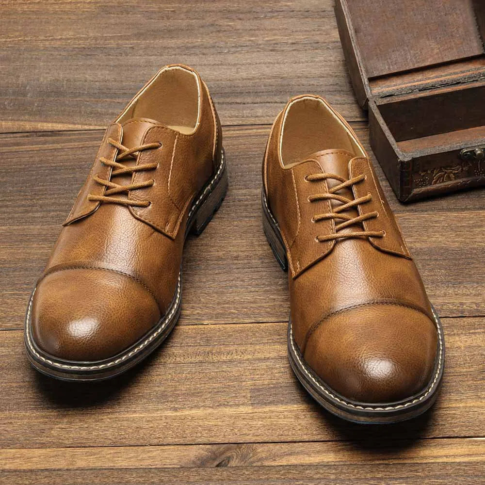 "Epoca Dorata" – Brogue Leather Oxfords By Enzo Bellari®