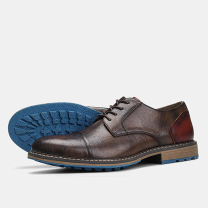 "Epoca Dorata" – Brogue Leather Oxfords By Enzo Bellari®