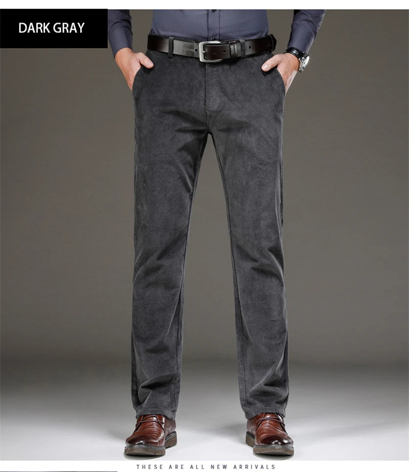 "Bello Sogno" – Corduroy Business Casual Pants By Enzo Bellari®