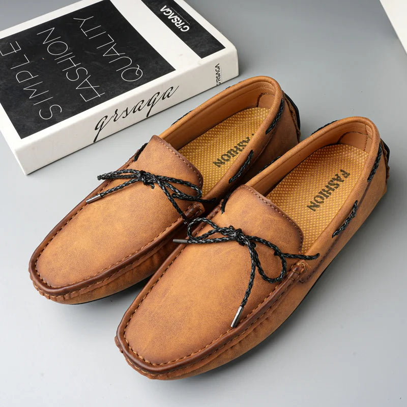 "Fiori d’Autunno" – Genuine Leather Loafers By Enzo Bellari®