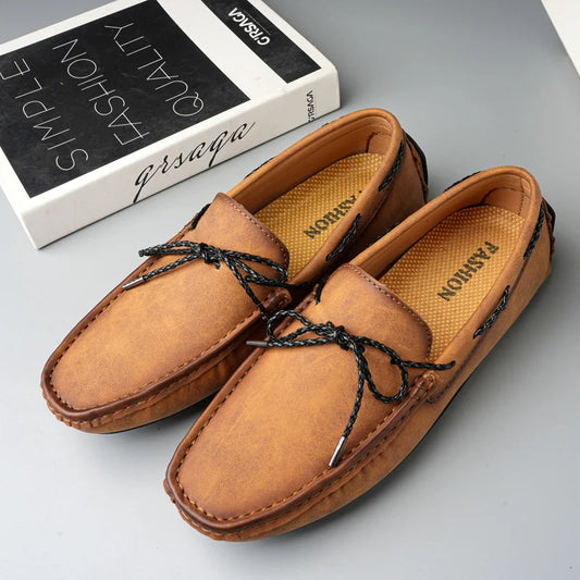 "Fiori d’Autunno" – Genuine Leather Loafers By Enzo Bellari®