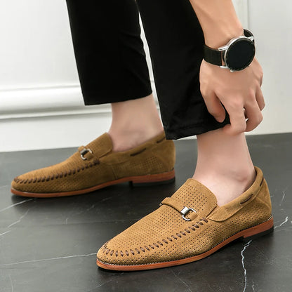 "Sole di Capri" – Perforated Leather Casual Shoes By Enzo Bellari®