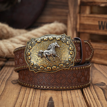 "Aria Serenata" – Western Cowboy PU Leather Belt By Enzo Bellari®