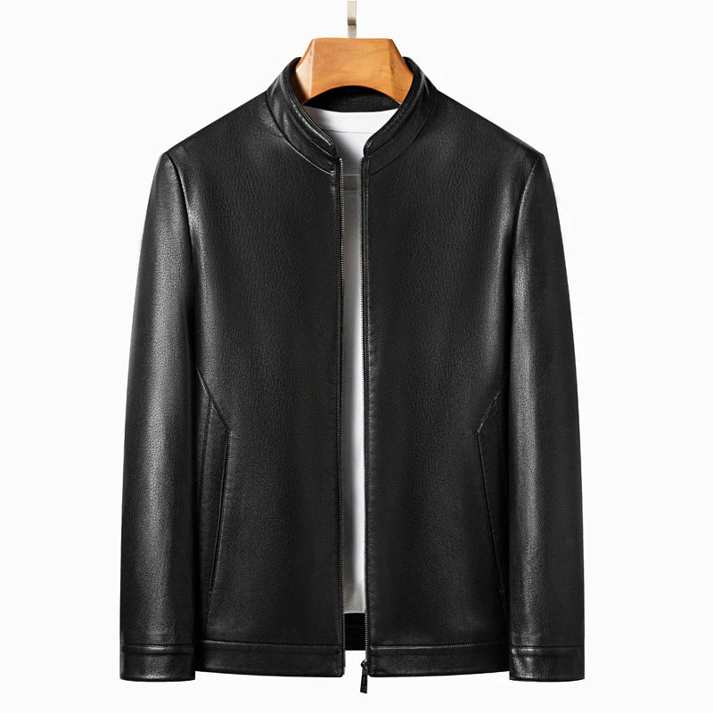 "Aria di Marzo" – Leather Polo Jacket By Enzo Bellari®