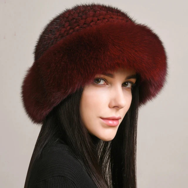 "La Pelliccia" – Mink & Fox Fur Beanie By Enzo Bellari®