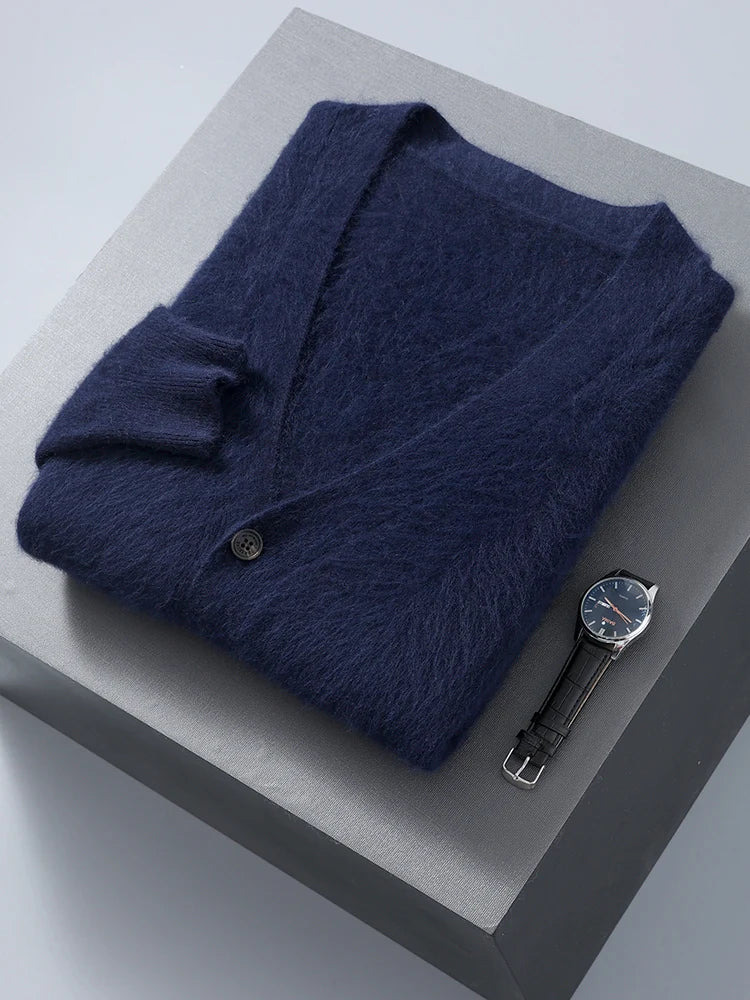 "Sole di Capri" – V-neck Cashmere Cardigan By Enzo Bellari®