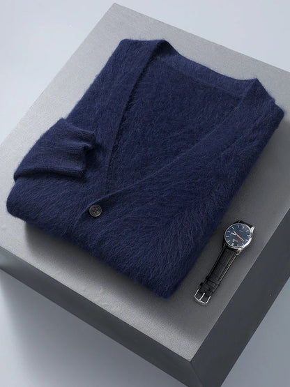 "Sole di Capri" – V-neck Cashmere Cardigan By Enzo Bellari®
