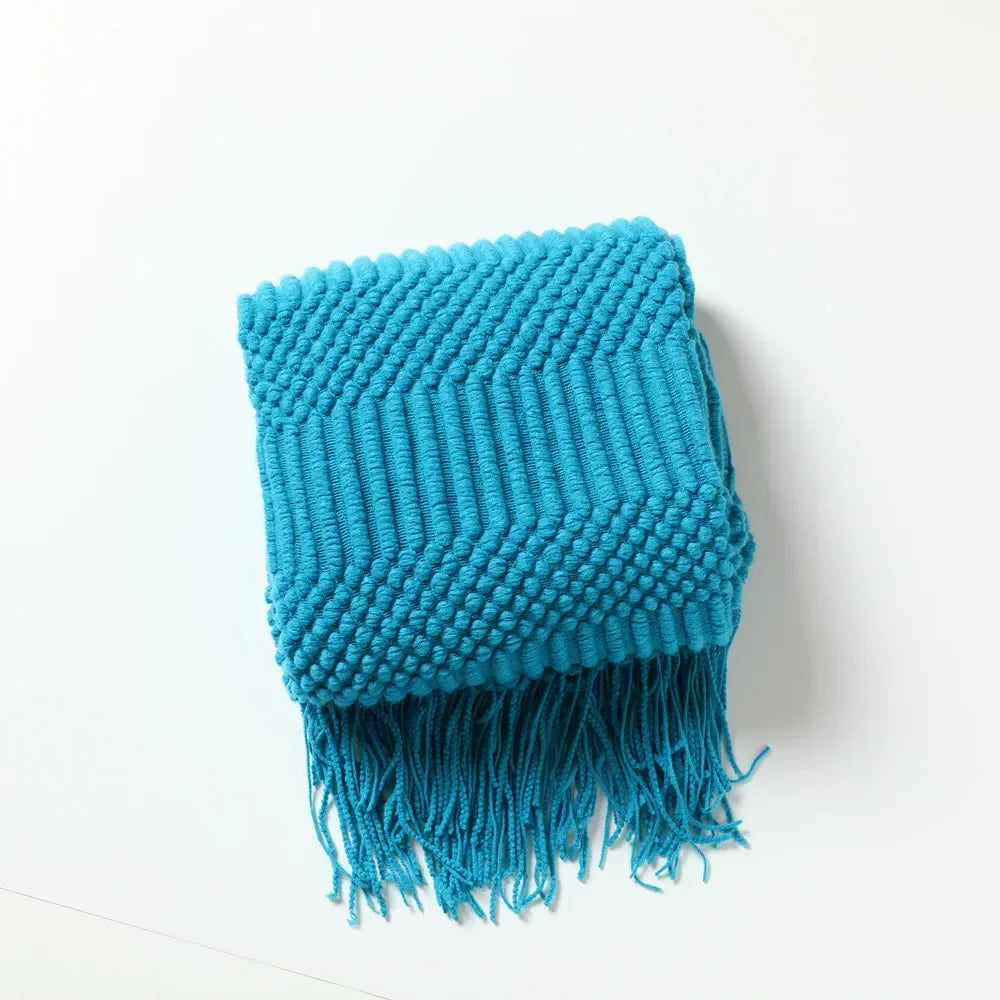 "Cielo Stellato" – Nordic Knit Sofa Blanket By Enzo Bellari®