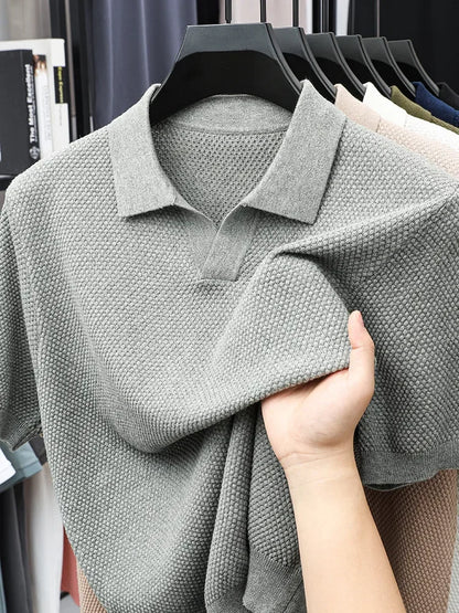 "Vera Luce" – Cotton Short Sleeve Polo Shirt By Enzo Bellari®