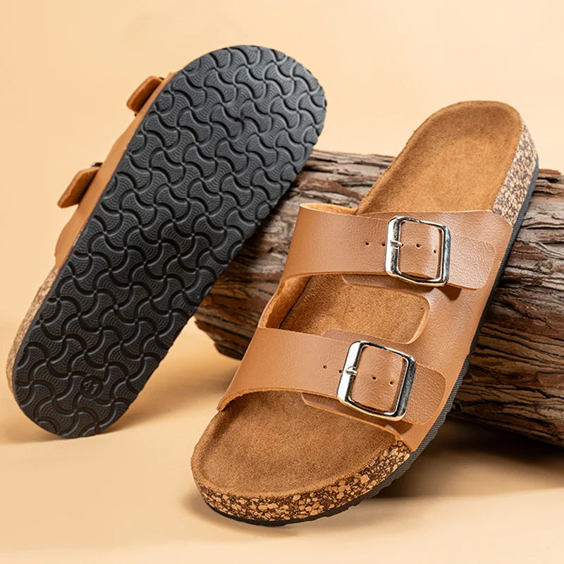 "Luna Dorata" – Unisex Cork Slippers By Enzo Bellari®