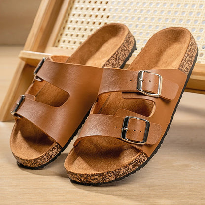 "Luna Dorata" – Unisex Cork Slippers By Enzo Bellari®