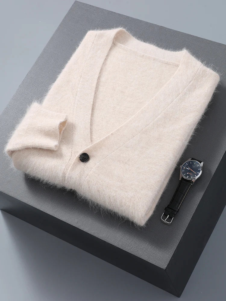 "Sole di Capri" – V-neck Cashmere Cardigan By Enzo Bellari®