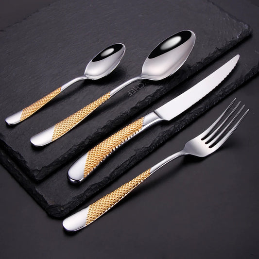 "L’Oro" – Gold-Plated Cutlery Set By Enzo Bellari®
