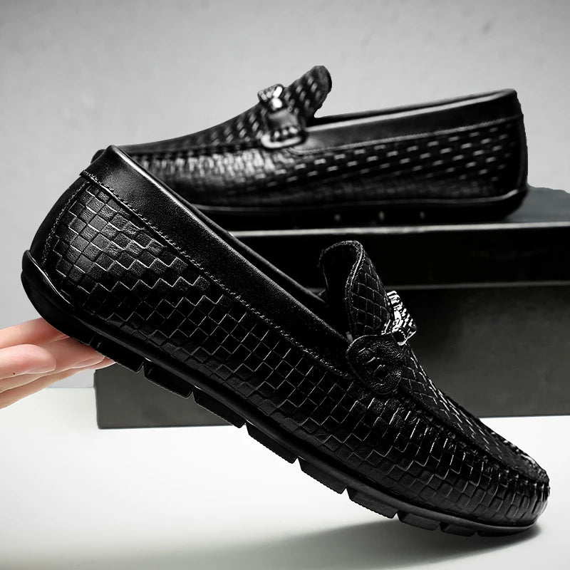 "Sole di Capri" – Genuine Leather Moccasin Loafers By Enzo Bellari®