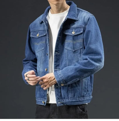 "Pelliccia Blu" – Fleece Denim Jacket By Enzo Bellari®