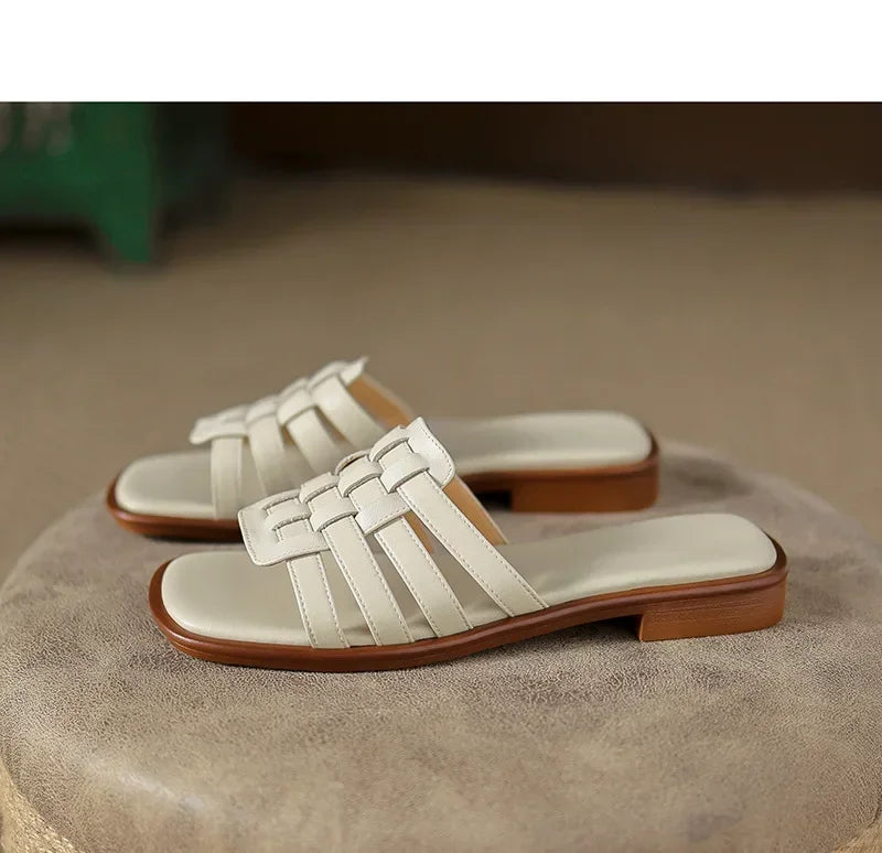 "Stile Romano" – Leather Roman Slippers By Enzo Bellari®