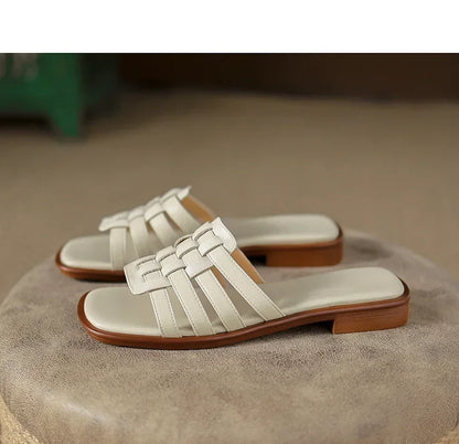 "Stile Romano" – Leather Roman Slippers By Enzo Bellari®