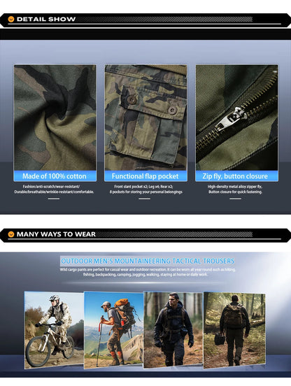 "Ombra Tattica" – Camo Cargo Pants By Enzo Bellari®