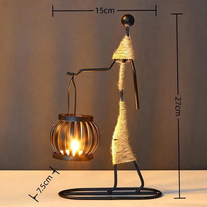 "Luna Dorata" – Nordic Metal Candle Holder By Enzo Bellari®