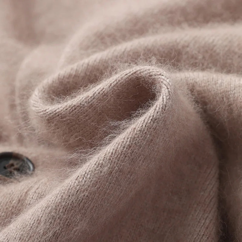 "Sole di Capri" – V-neck Cashmere Cardigan By Enzo Bellari®