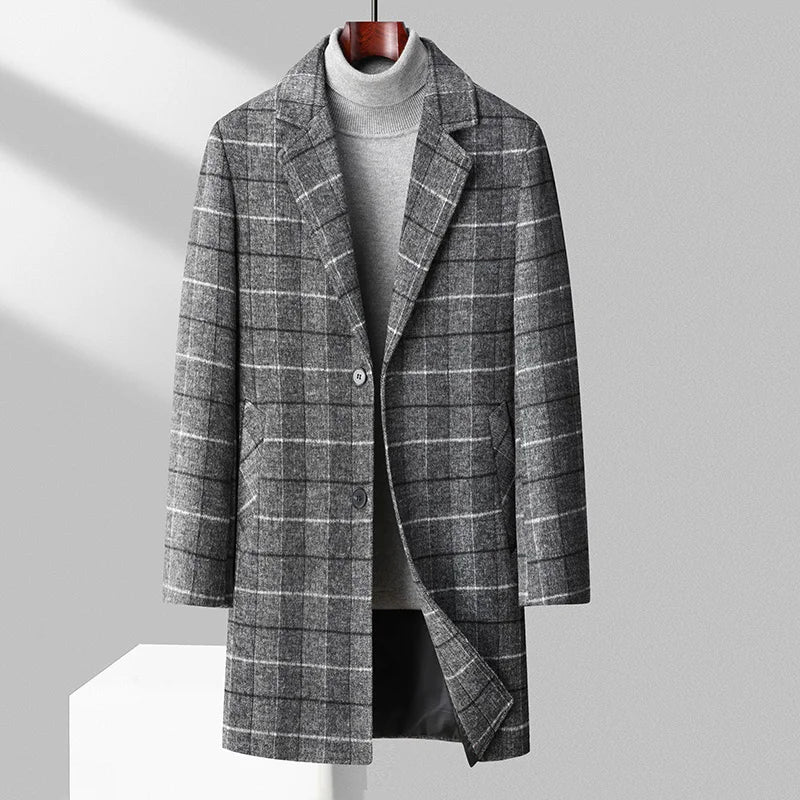 "Taglio Lungo" – Mid-Length Woolen Coat By Enzo Bellari®