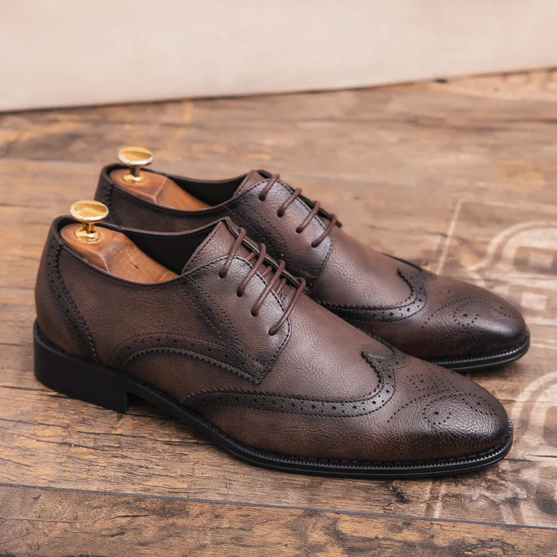"Il Intagliato" – Brogue Leather Shoes By Enzo Bellari®