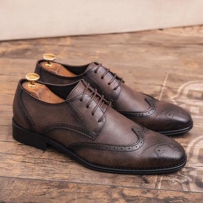 "Il Intagliato" – Brogue Leather Shoes By Enzo Bellari®