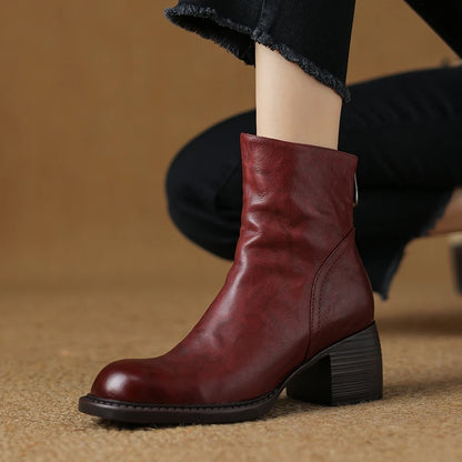 "Tacchi Corti" – Leather Ankle Boots By Enzo Bellari®