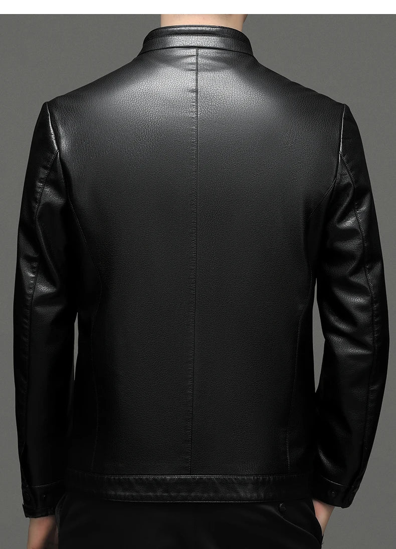 "Aria di Marzo" – Leather Polo Jacket By Enzo Bellari®