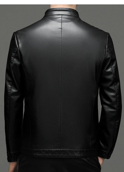 "Aria di Marzo" – Leather Polo Jacket By Enzo Bellari®