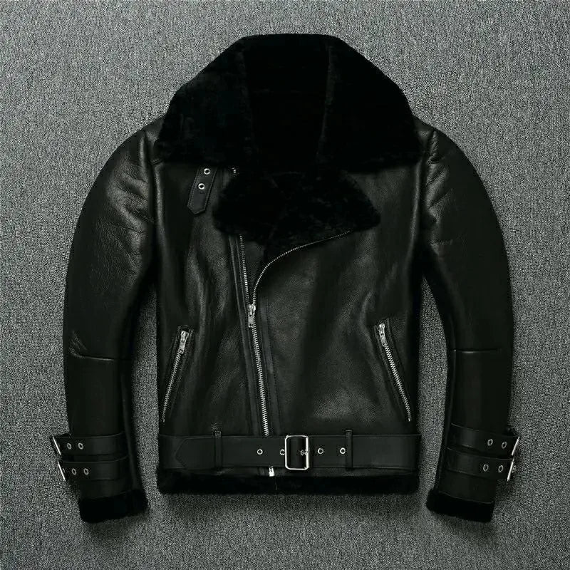 "Il Biker" – Shearling Leather Jacket By Enzo Bellari®