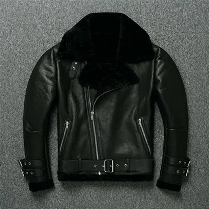"Il Biker" – Shearling Leather Jacket By Enzo Bellari®