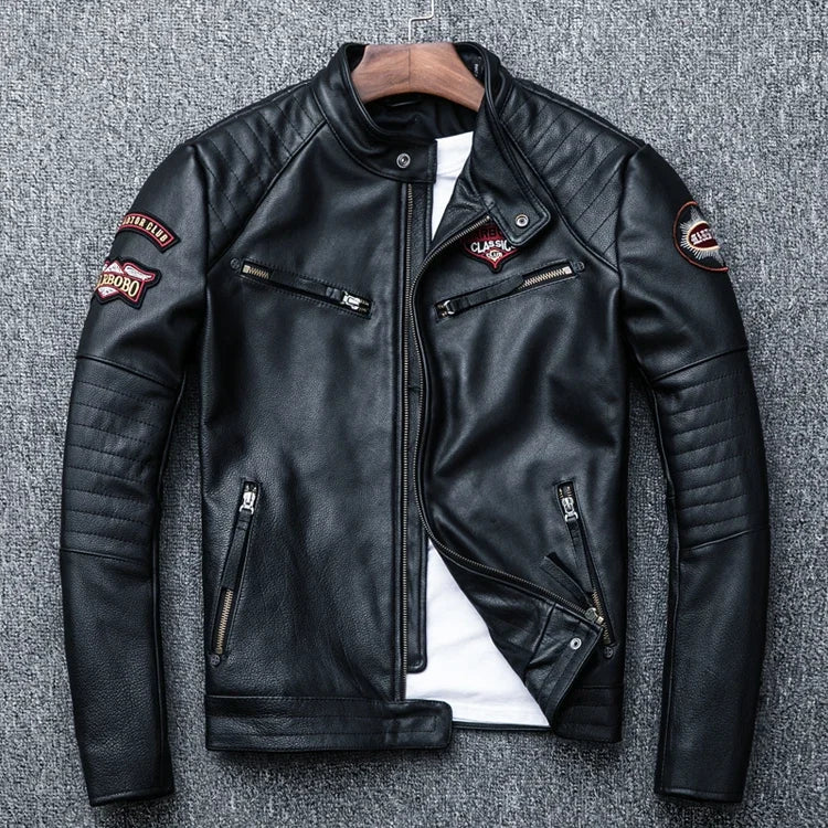 "Teschio Nero" – Skull Moto Jacket By Enzo Bellari®