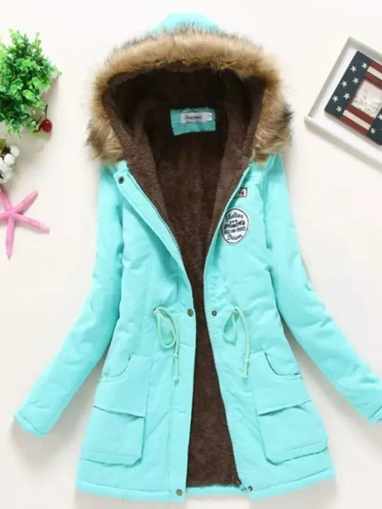 "Luna Dorata" – Slim Fit Cotton Hooded Jacket By Enzo Bellari®